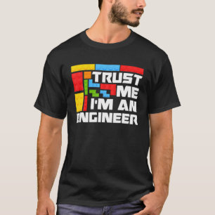 Ingenieur Kinder Spielzeug Big Gebäude Blocks Bui T-Shirt