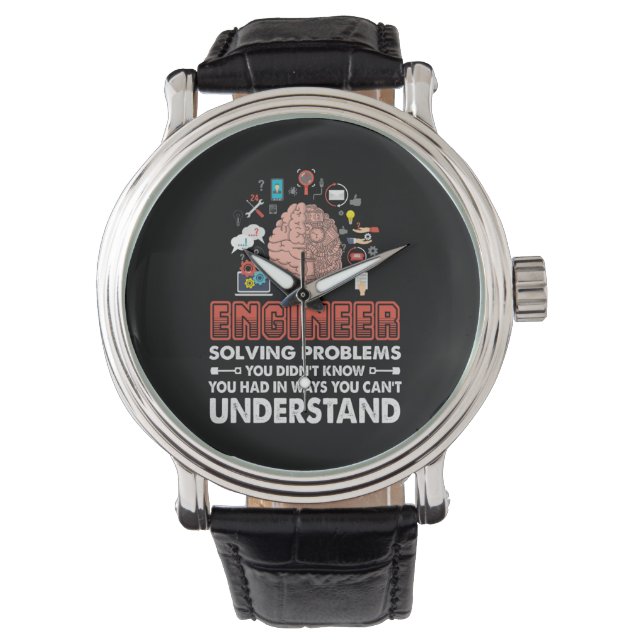 Ingenieur löst Probleme Armbanduhr (Vorderseite)