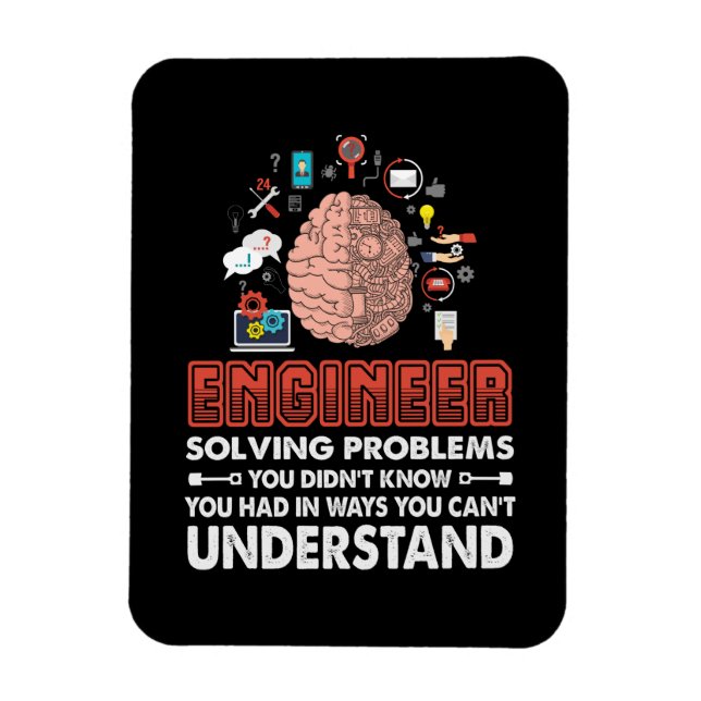 Ingenieur löst Probleme Magnet (Vertikal)