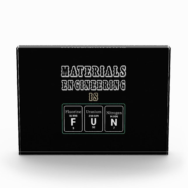 Ingenieur-Materialentwicklung ist Spaß Fotoblock (Vorderseite)