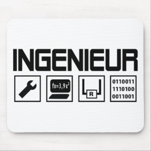 ingenieur mit Werkzeugikone Mousepad