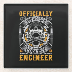 Ingenieur offiziell der Coolste Ingenieur der Welt Glasuntersetzer