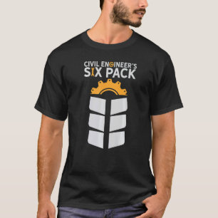 Ingenieure, die das Six-Pack-Engineering-Gerät ver T-Shirt