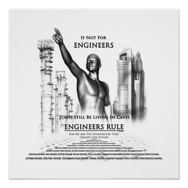 Ingenieure Rule Perfect Poster (Vorderseite)