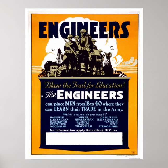 Ingenieure schlagen den Weg zur Bildung! Poster (Vorne)