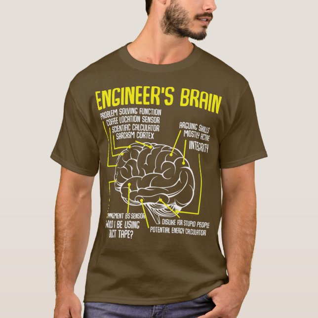 Ingenieure Verfahren für Brain Funny Engineering-S T-Shirt (Vorderseite)