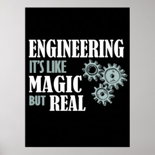 Ingenieurskunst - Es ist wie Magie, aber real Poster