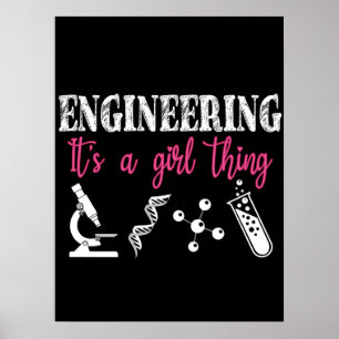 Ingenieurskunst ist eine Girl-Sache Poster