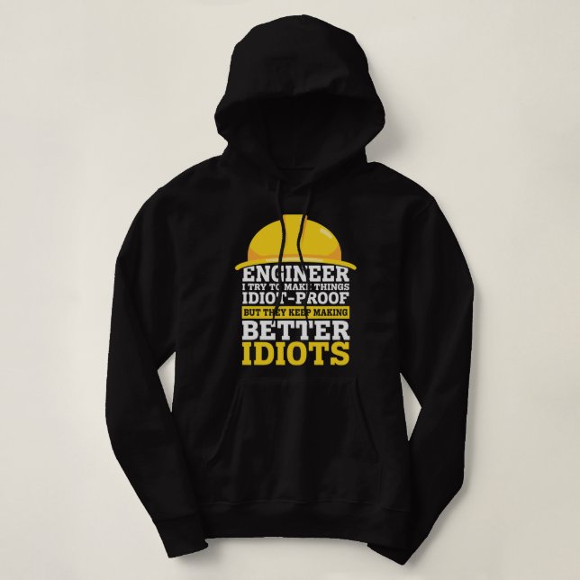 Ingenieurtechnische Crew Fachspezialisten Lustige  Hoodie (Design vorne)