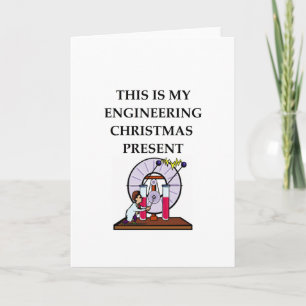 Ingenieurwesen Feiertagskarte