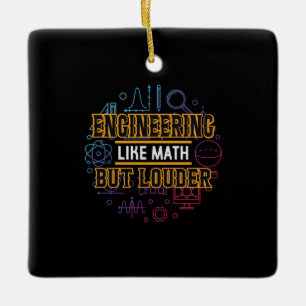 Ingenieurwesen wie Mathematik Keramikornament