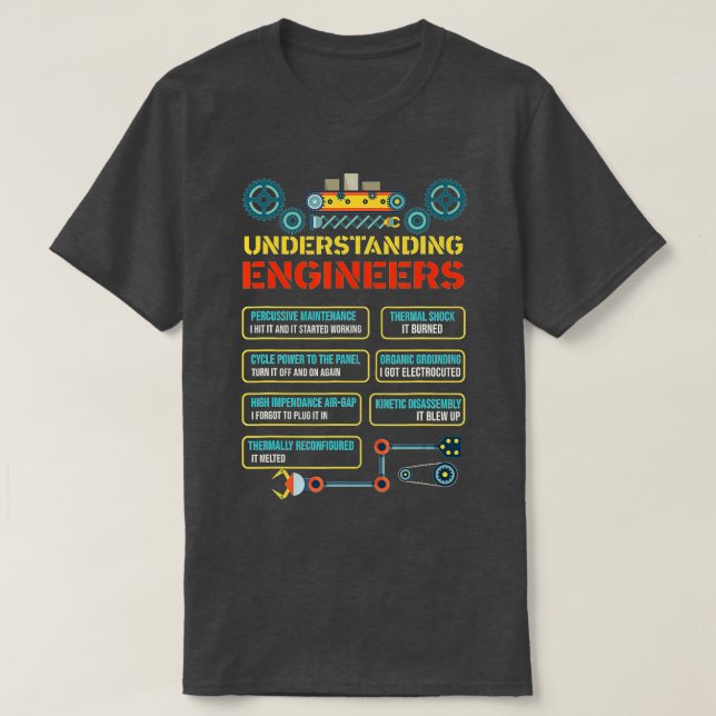 Ingenieurwissenschaften - Funny Engineering T-Shirt (Design vorne)