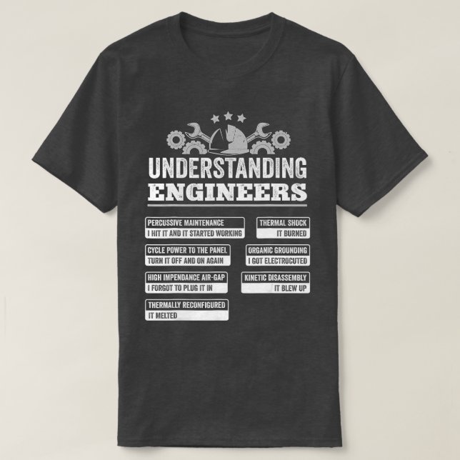 Ingenieurwissenschaften — Funny Mechanical Enginee T-Shirt (Design vorne)