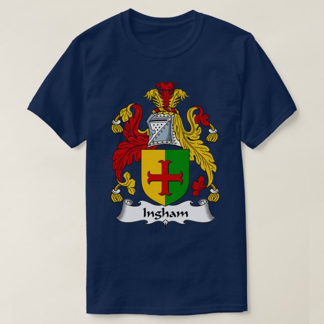 Ingham Coat of Arms Familienwappen T-Shirt (Design vorne)
