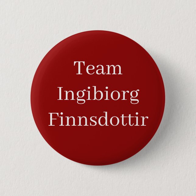 Ingibiorg Finnsdottir, Königin Schottlands Button (Vorderseite)