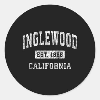 Inglewood California Ca Etablierte Sport Runder Aufkleber