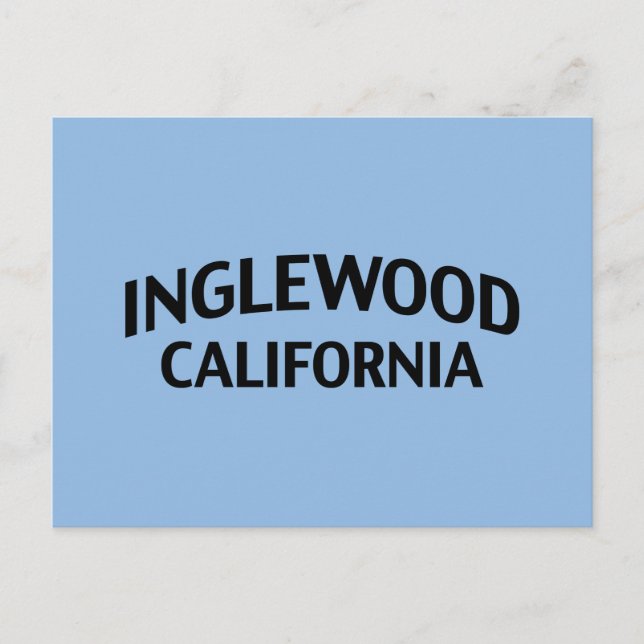 Inglewood California Postkarte (Vorderseite)