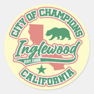 Inglewood, Kalifornien Runder Aufkleber