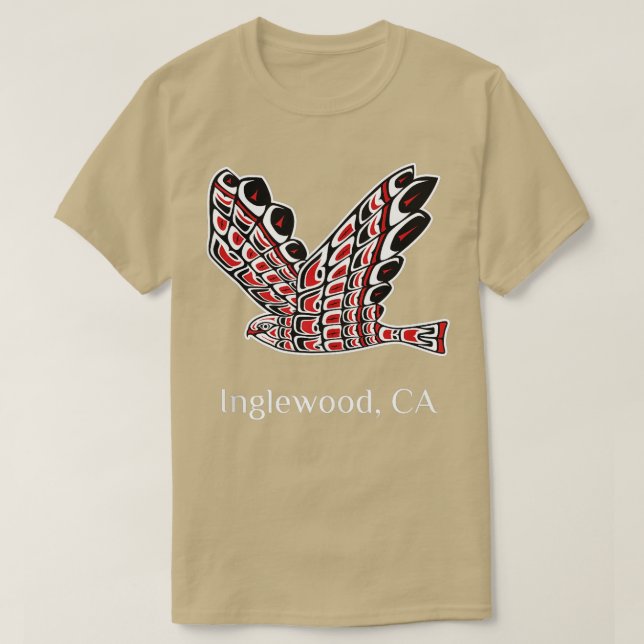 Inglewood Redail Hawk Native American Bird of Pr T-Shirt (Design vorne)