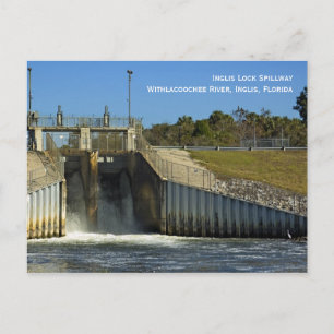 Inglis Lock Spillway Postcard Postkarte