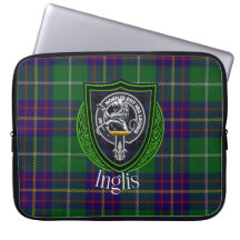 Inglis-Schottischer-Clan-Tartan und -Wappen