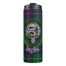 Inglis-Schottischer-Clan-Tartan und -Wappen