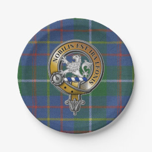 Inglis Tartan & Abzeichen Pappteller
