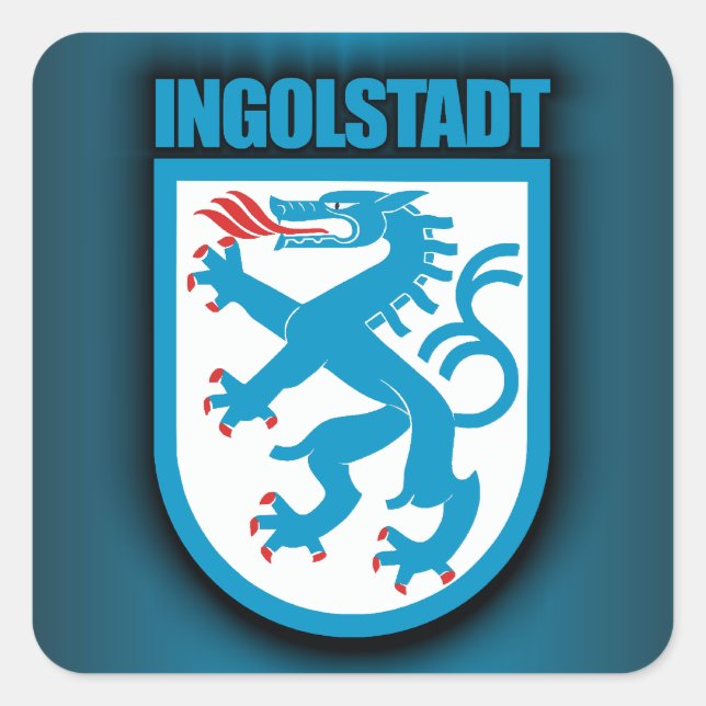Ingolstadt Quadratischer Aufkleber (Vorderseite)