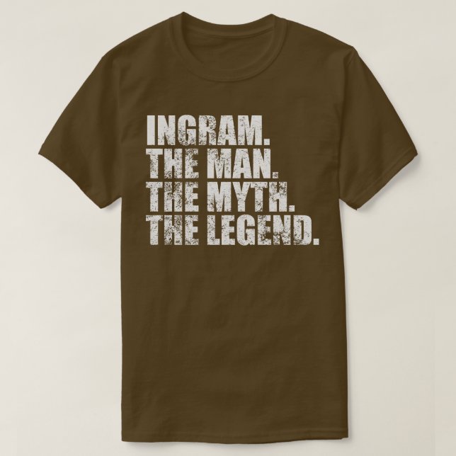 Ingram Familienname Ingram Nachname Name Ingram Na T-Shirt (Design vorne)