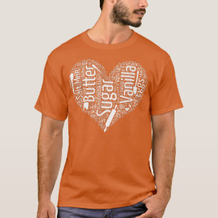 Ingrédients de cuisson Ustensiles Coeur T-shirt