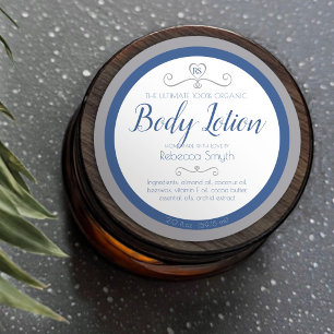 Ingrédients de lotion corporelle maison étiquette 