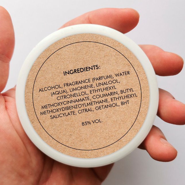 Ingrédients Stickers Étiquette produit (Créateur téléchargé)