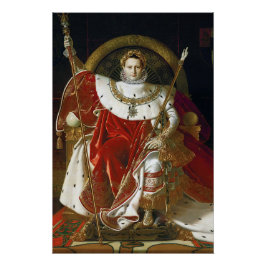 Ingres – Napoleon I on His Imperial Throne Poster