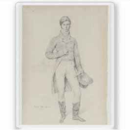 Ingres - Portrait von Lord Grantham Aufkleber