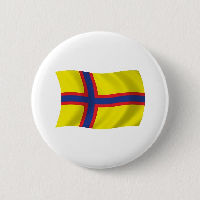 Ingrischfinnische Flagge Button (Vorderseite)