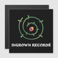 Ingrown Records Ladybug Spiral Magnet Carte Noir