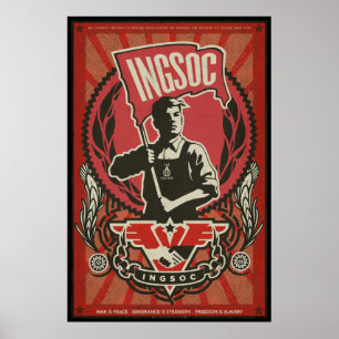INGSOC Propaganda-Plakat 1984 Poster
