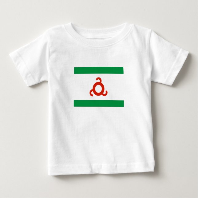 Ingushetia-Flagge Baby T-shirt (Vorderseite)