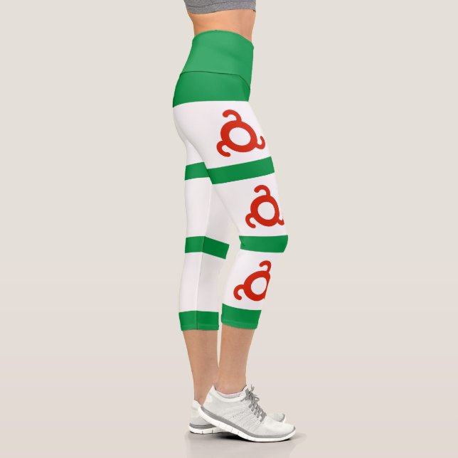 Ingushetia-Flagge Capri Leggings (Rechts)