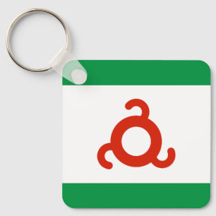 Ingushetia-Flagge Schlüsselanhänger