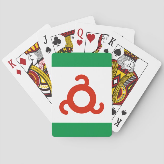 Ingushetia-Flagge Spielkarten (Rückseite)