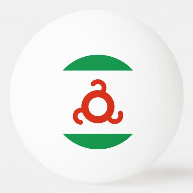 Ingushetia-Flagge Tischtennisball (Vorderseite)