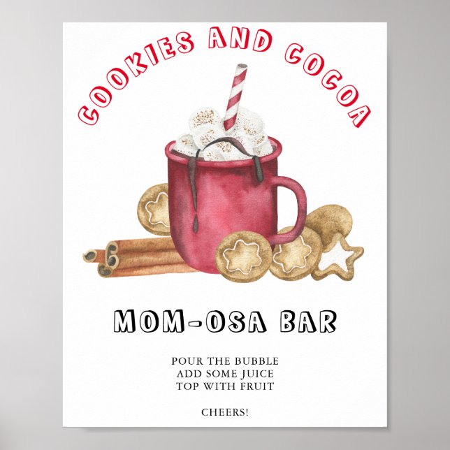 Ingwer Cookies Baby Dusche Momosa Bar Poster (Vorne)