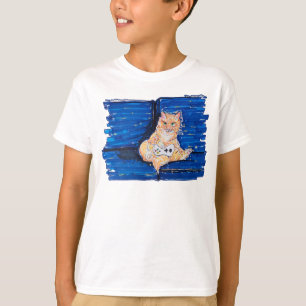 Ingwer-Gamer-Katze T-Shirt