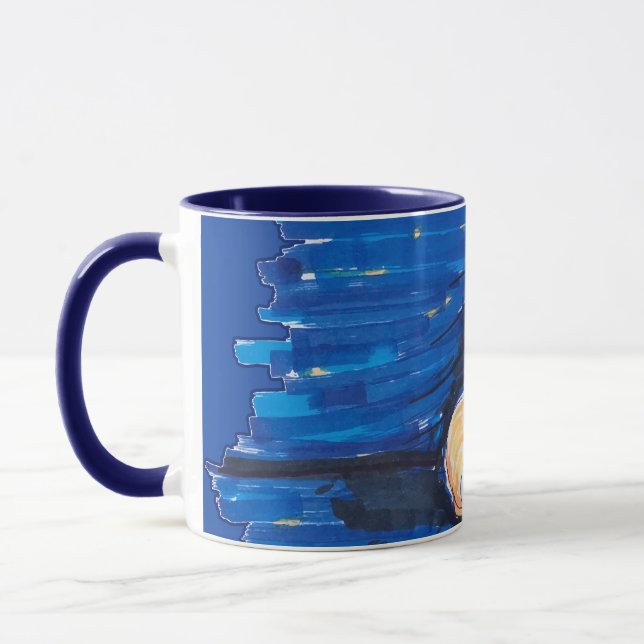 Ingwer Gamer Katze Tasse (Links)