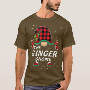 Ingwer-Gnom-Buffalo-Kariert-Passende-Weihnachtsfam T-Shirt