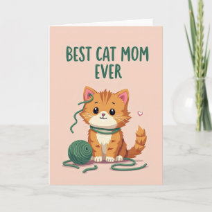 Ingwer Kätzchen beste Katzenmutter aller Zeiten Ka Karte