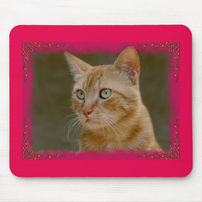 Ingwer-Katze Mausepad Mousepad (Vorne)