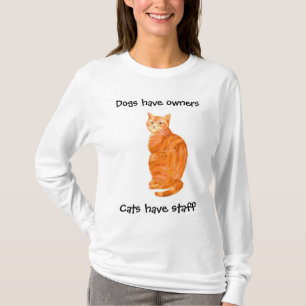 Ingwer-Katzen-Damen Lang-sleeved T - Shirt