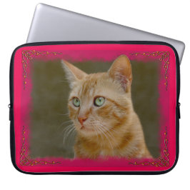 Ingwer-Katzen-Neopren-Laptop-Hülsen Laptopschutzhülle